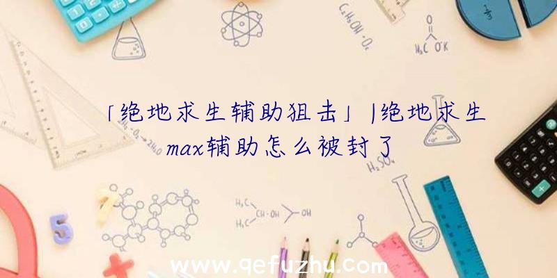 「绝地求生辅助狙击」|绝地求生max辅助怎么被封了